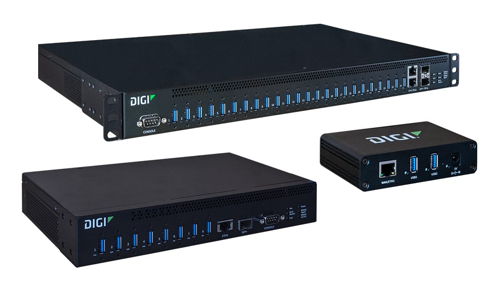 Digi International's Anywhere Plus Family includes 3 variants. 